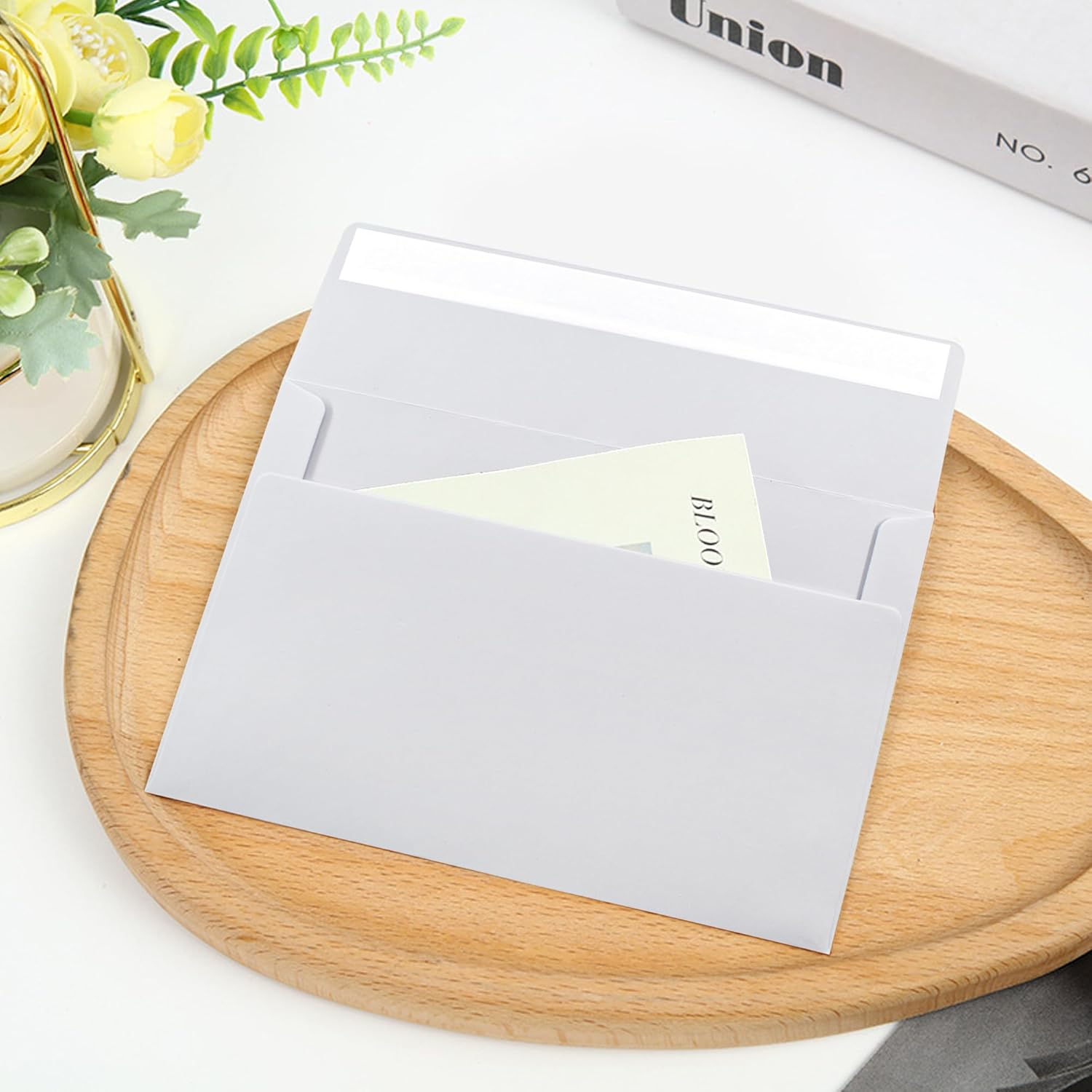 VANRA 150 Pack A7 Invitation Envelopes for 5X7 Greeting Cards Self Seal A7 White Envelopes Bulk Gummed Flap for Wedding Invitations image number 3