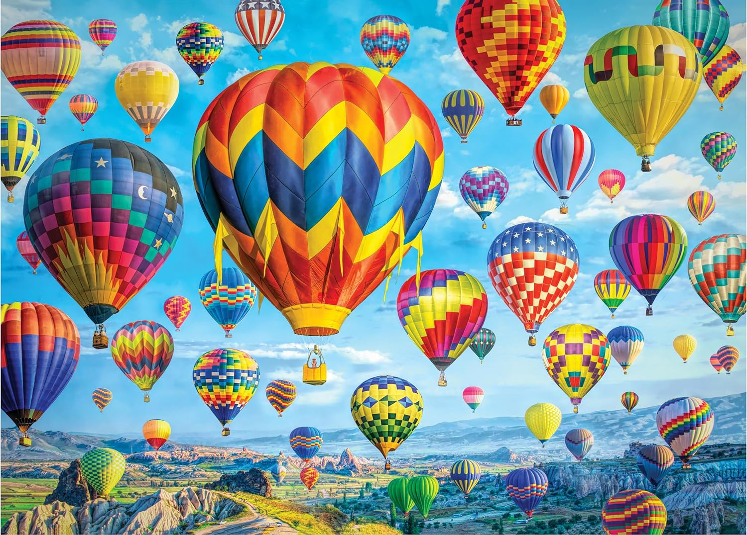 Balloons in Flight 1000 Piece Jigsaw Puzzle image number 2