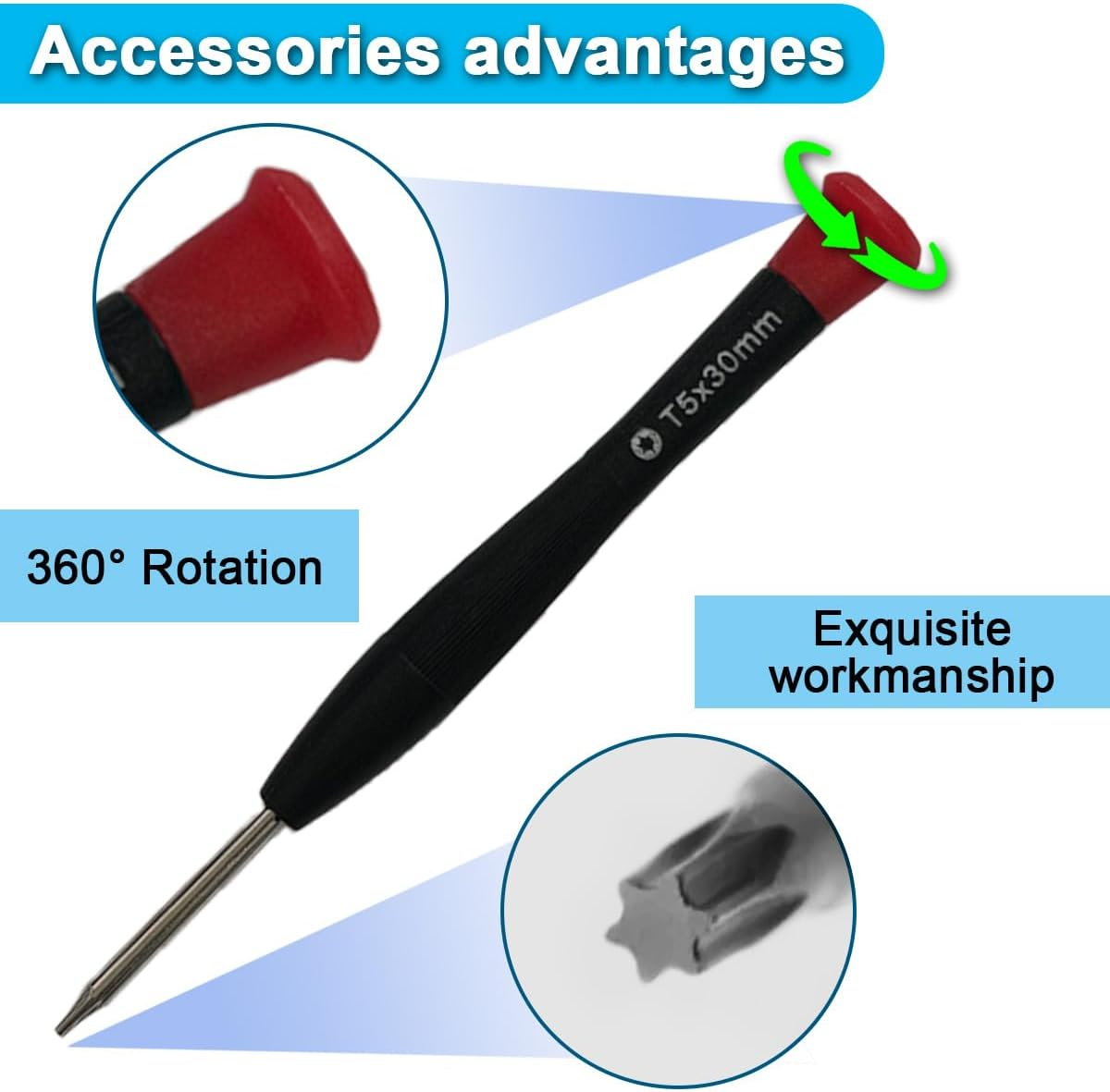 ZHUROUPU 24 Pcs M2X3 T5 Bottom Screws Compatible with for Dell XPS 13 9343 9350 9360 XPS 15 9550 9560 Precision M5510, Secure Bottom Cover Wrist Rest Support, Torx T5 Screwdriver (Silver) - For Xps 13 image number 3