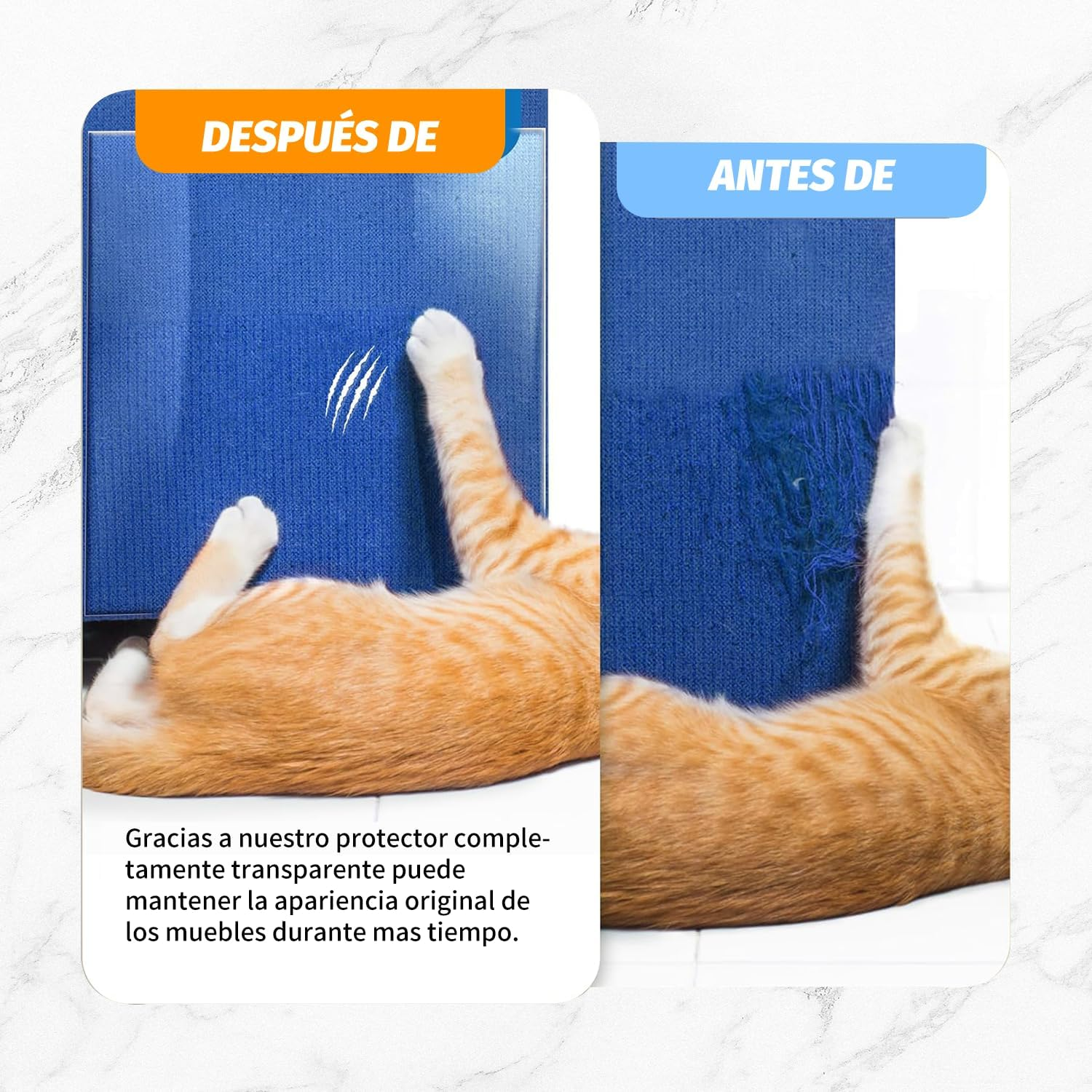 SB&reg; Cat Sofa Cover 30 X 300 Cm + Lint Roller + Spatula + 10 Pings | Pet Scratch Protector for All Kinds of Furniture (30 X 300 Cm)