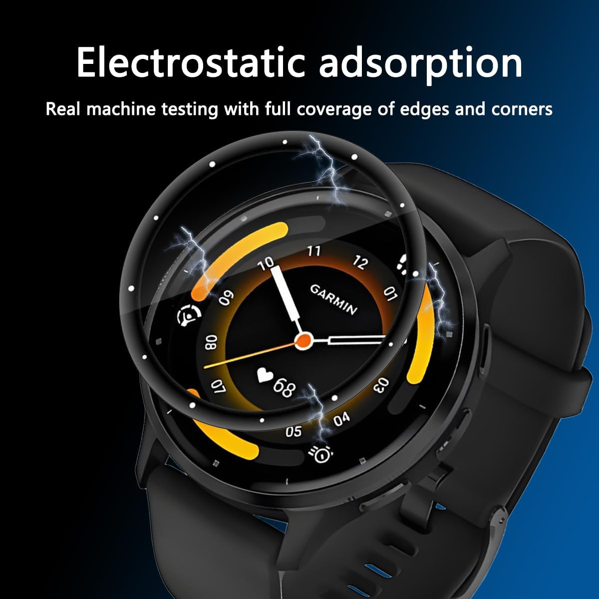 Yieehhow [4 Pieces] Screen Protector for Garmin Venu 3S 41 Mm Tempered Glass, Anti-Scratch/Hd PMMA Composite Screen Protector, 3D Curved Protective Film for Garmin Venu 3S 41 Mm