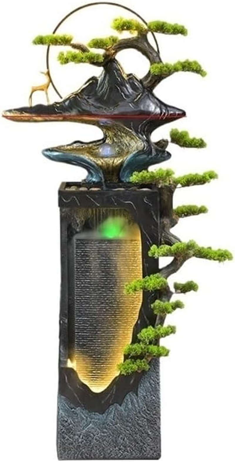 Outdoor Fountain Fortune-Attracting Feng Shui Ornaments for Living Room Home Accessories Circulating Water Features Floor-Standing Fountains image number 4