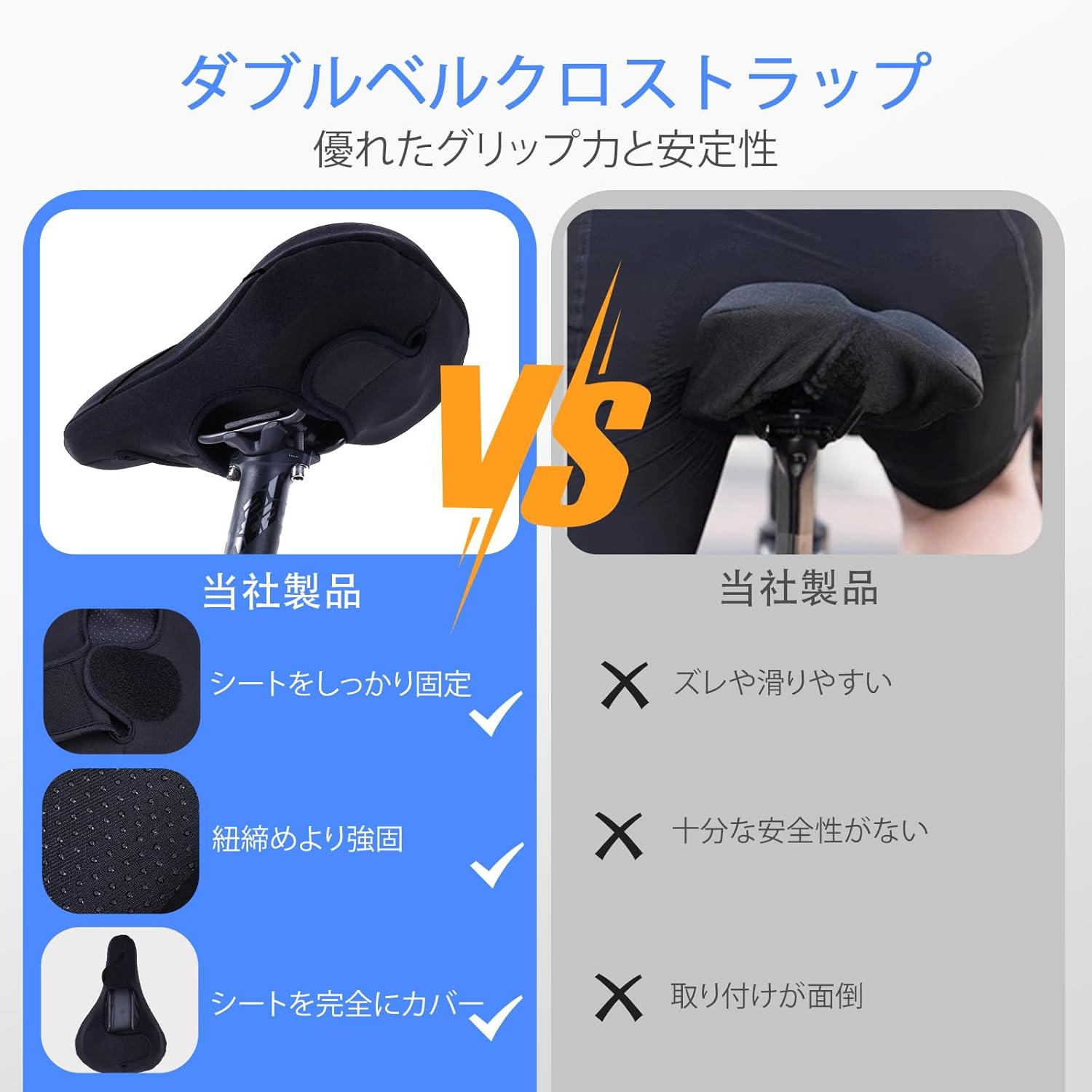 Bike Seat Cushion for Men & Women Comfort, Bike Cushion for Narrow Bike Seat, BMX, MTB & Road, Bicycle Seat Cushion Fit for Peloton, Spin and Stationary Bike, Indoor Outdoor Cycling