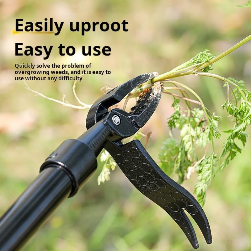 Weed Puller Tool, Stand up Heavy Duty Weed Remover Tool - 2024 New 4-Claw Steel Head Design Weeding Tool Easily Remove without Bending-Garden Hand Weeding Tool Smoothly Remove Weeds without Kneeling image number 1