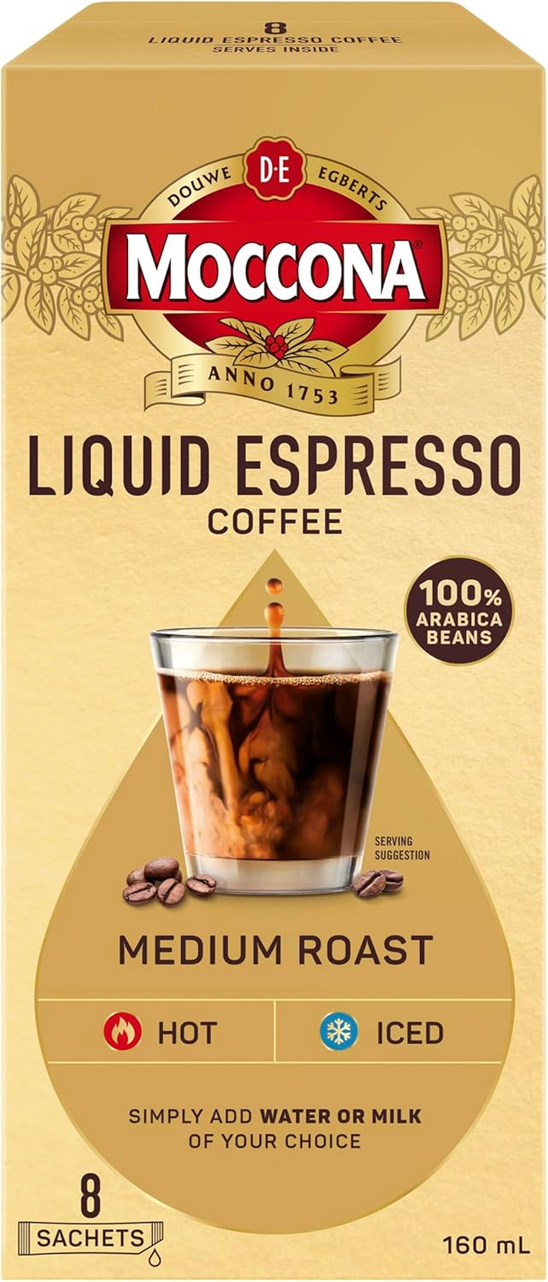 Moccona Liquid Espresso Medium Roast Concentrate 8X 20Ml X10 image number 2