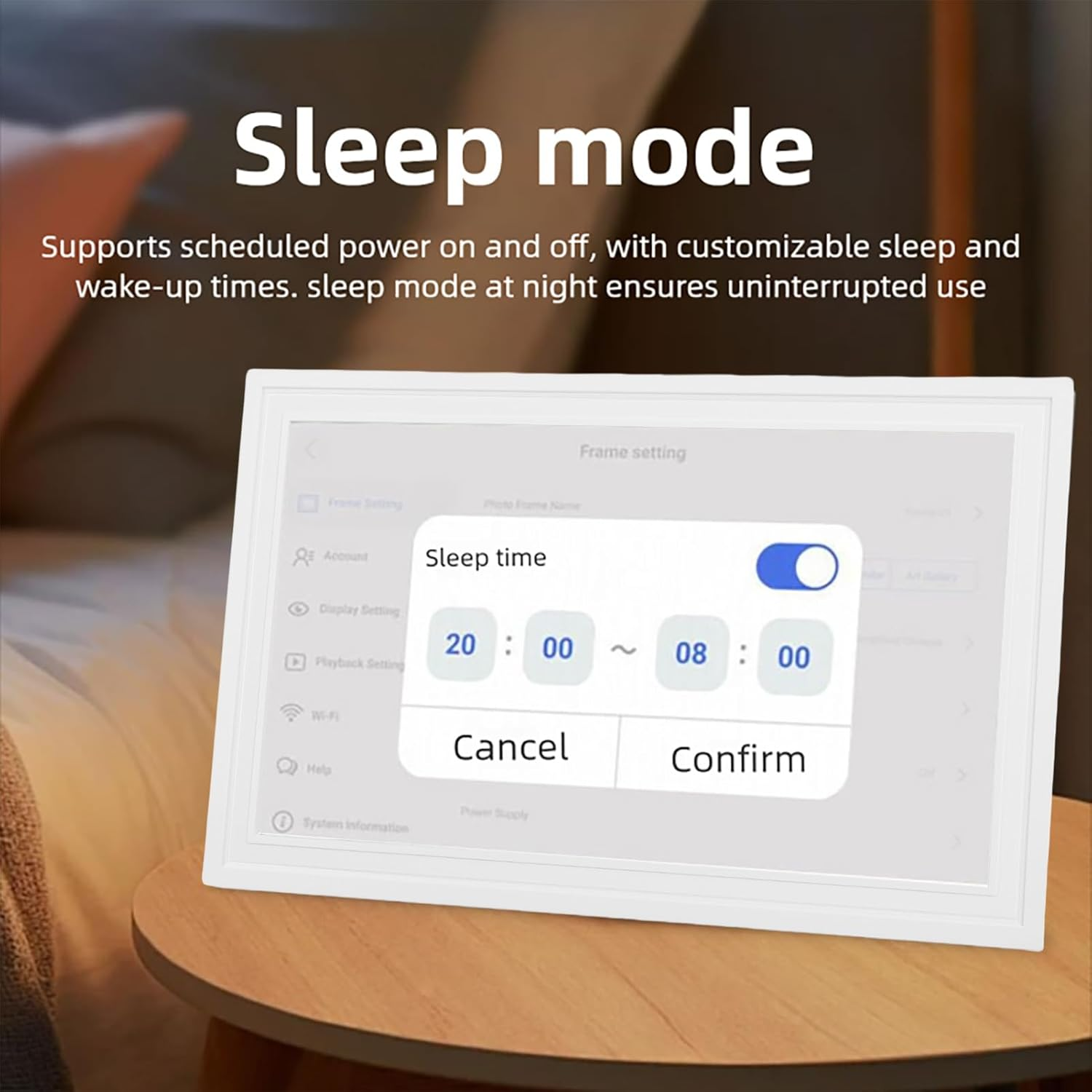 YUEHISY Smart Digital Calendar 15.6 Inch, HD Touchscreen Wifi Digital Picture, Frame Family Calendar Planner with APP (Pure White)