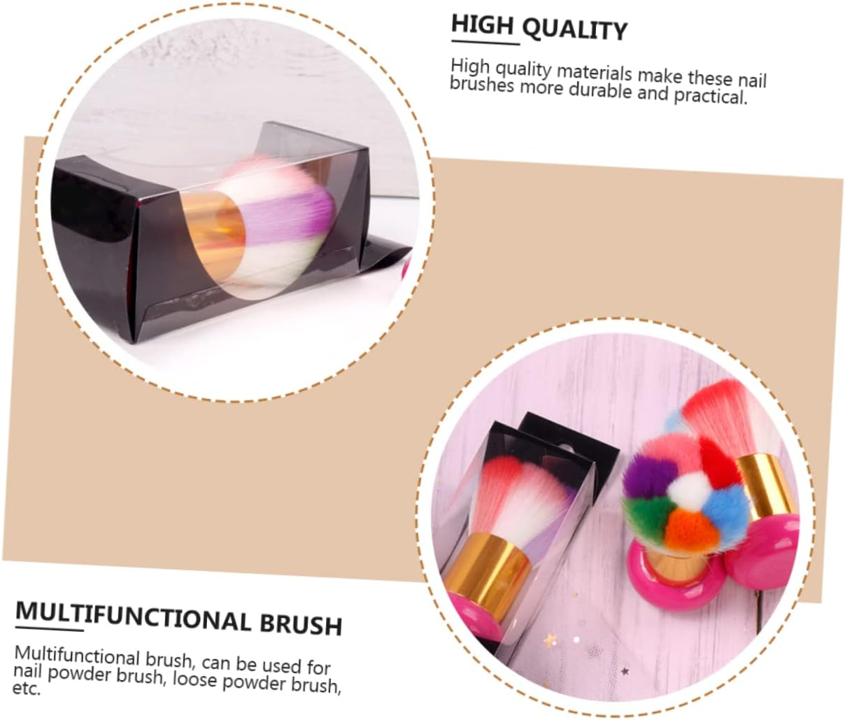 SAFIGLE Makeup Brush Cleaner Nail Art Cleaning Brush Manicure Supplies for Dust image number 6