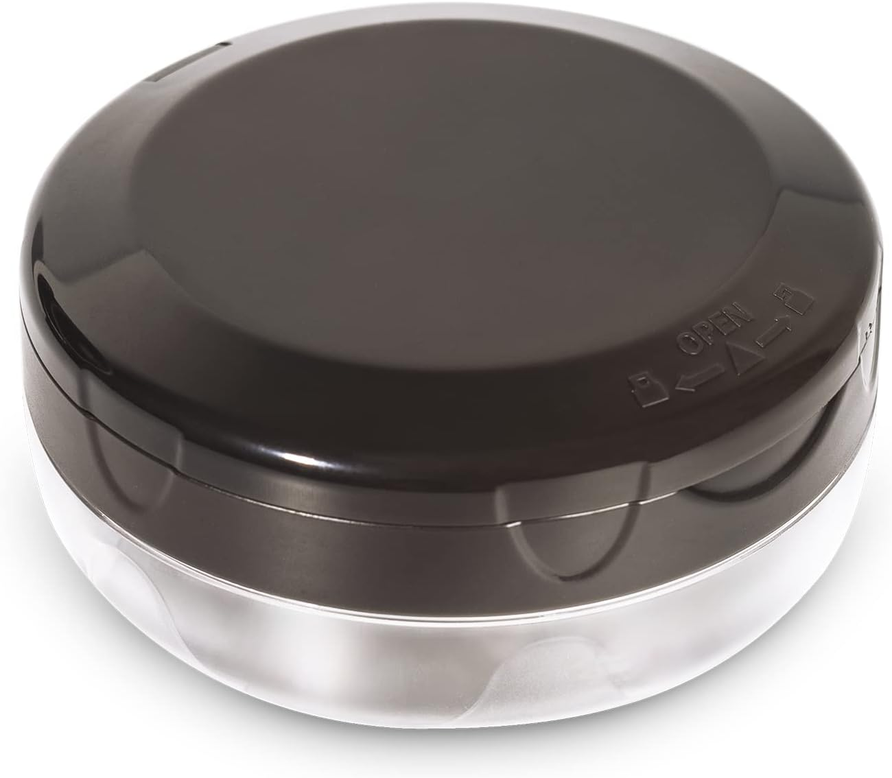 Denture Cup with Strainer & Mirror - No-Leak Retainer Case and Cleaning Box for Traveling (Grey) image number 2