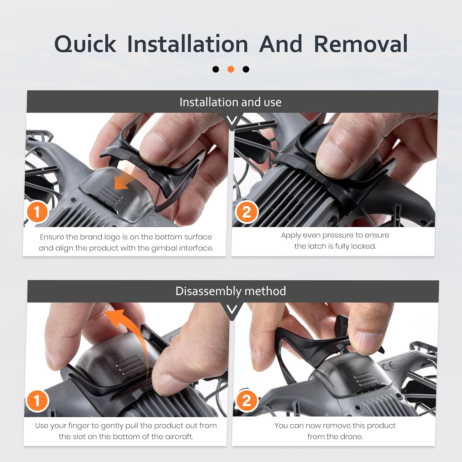 STARTRC Gimbal Bumper Guard for DJI Neo 2 Accessories, ABS Anti-Collision Gimbal Protection for DJI Neo 2 Drones