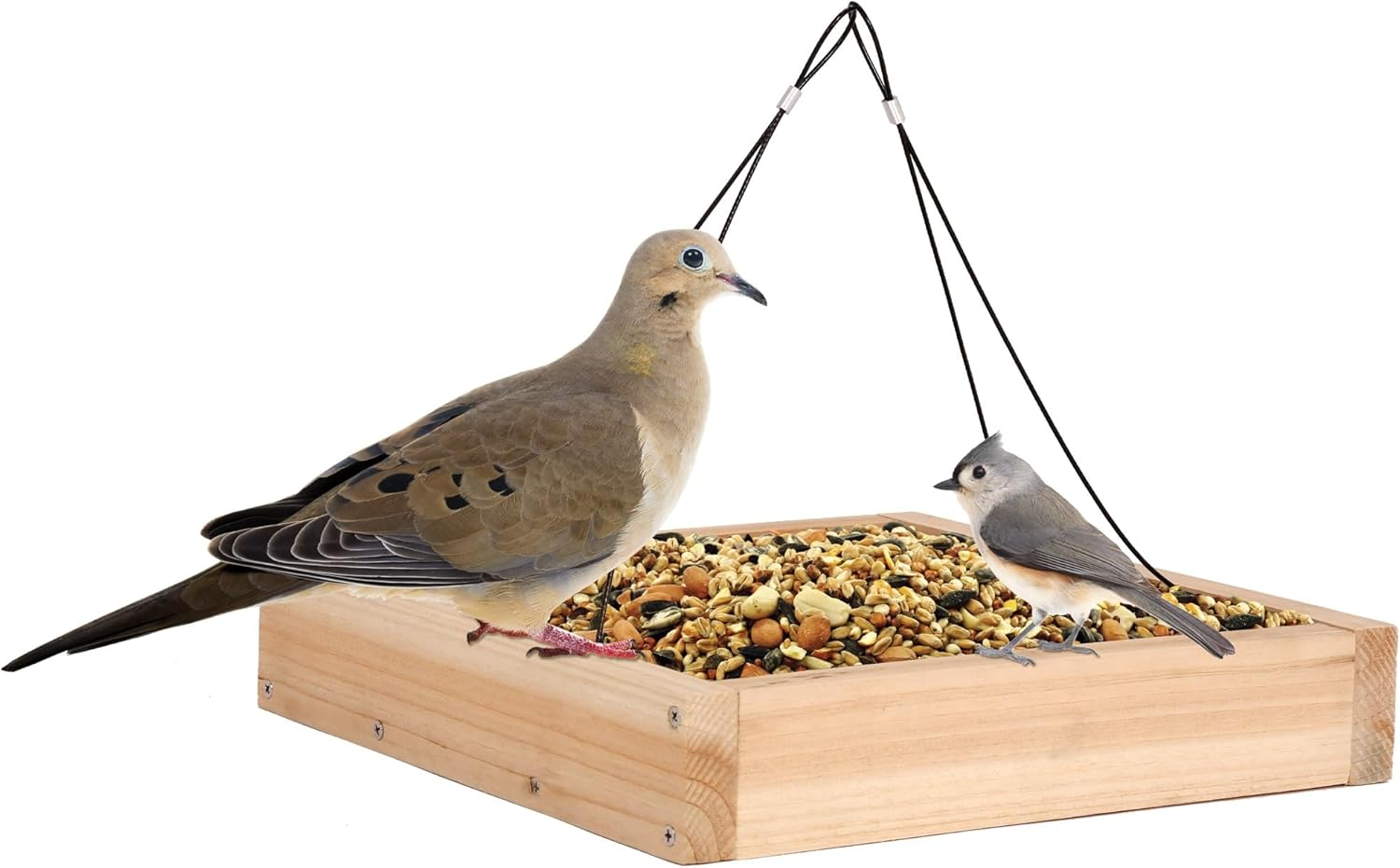 Wild Wings WWCF23 Cedar Tray Bird Feeder image number 4