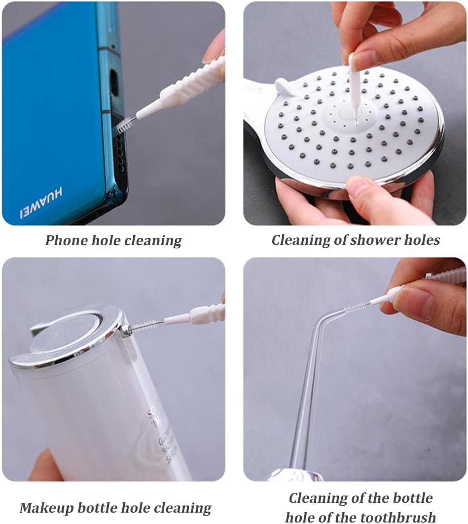 WMUVAZA Shower Head Cleaning Brush, Pack of 40 Shower Head Cleaning Brush Mini Cleaning Gap Hole Nylon Cleaning Mini Brush Cleaning Small Brushes Cleaning Brush for Cleaning image number 2