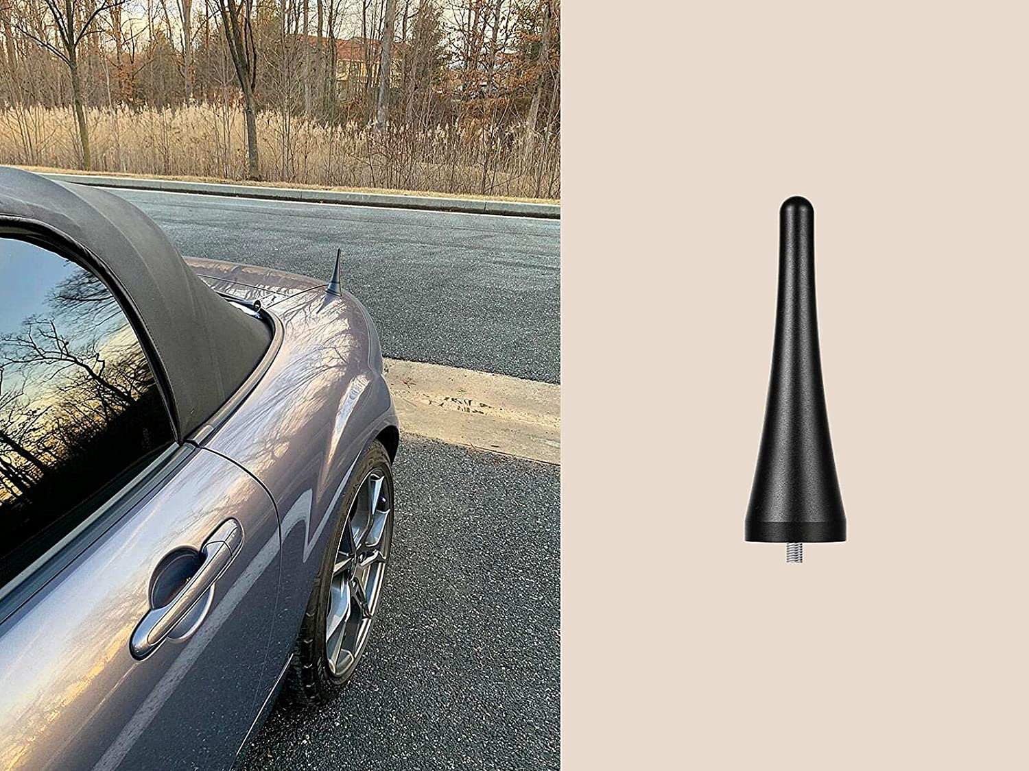 Miata Stubby Antenna 3.8 Inches Mazda Miata Antenna Compatible with 2006-2021 MX-5 Miata ND NC image number 4