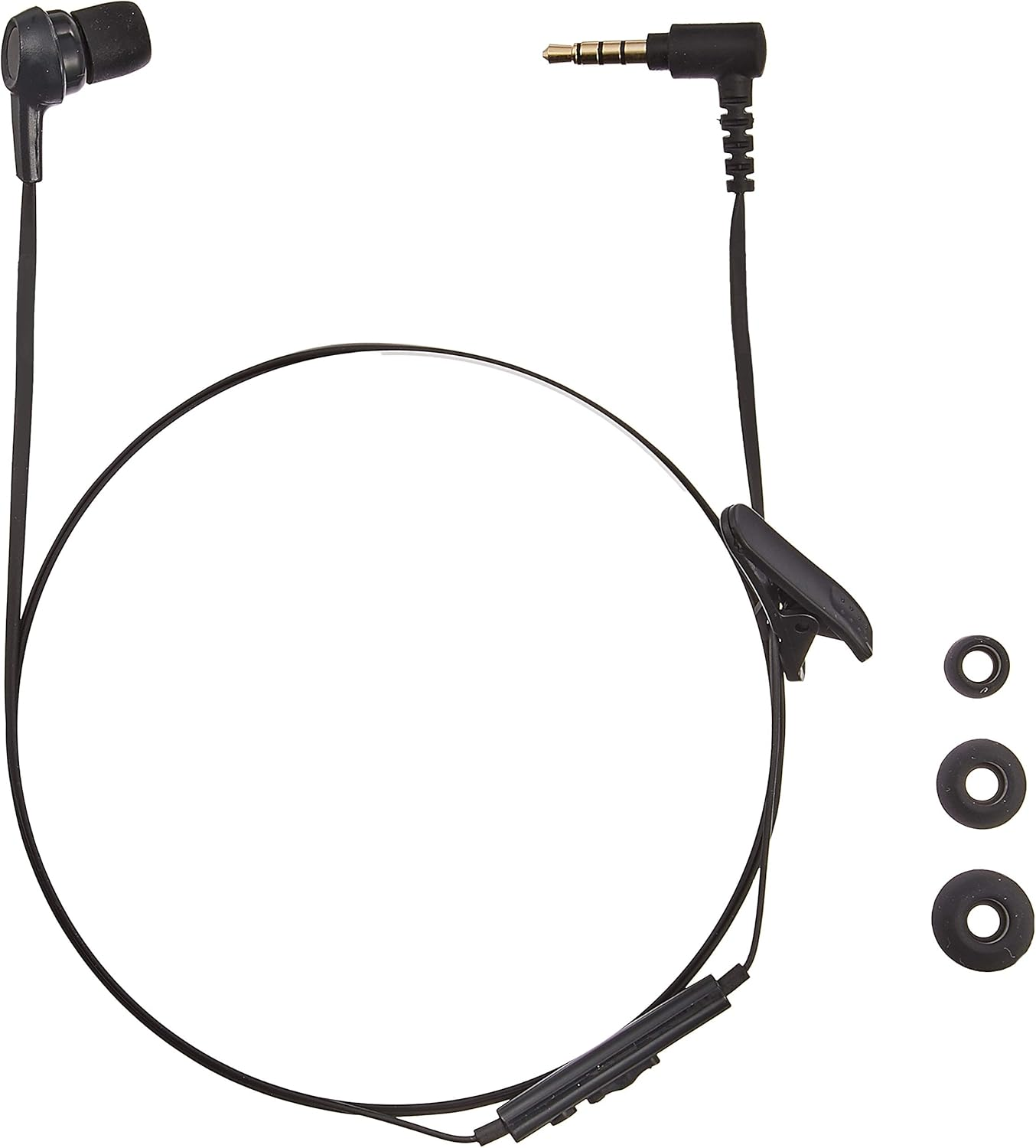 ELECOM EHP-MC3520BK Monaural Headphone (With Microphone) Canal C3520 Black image number 1