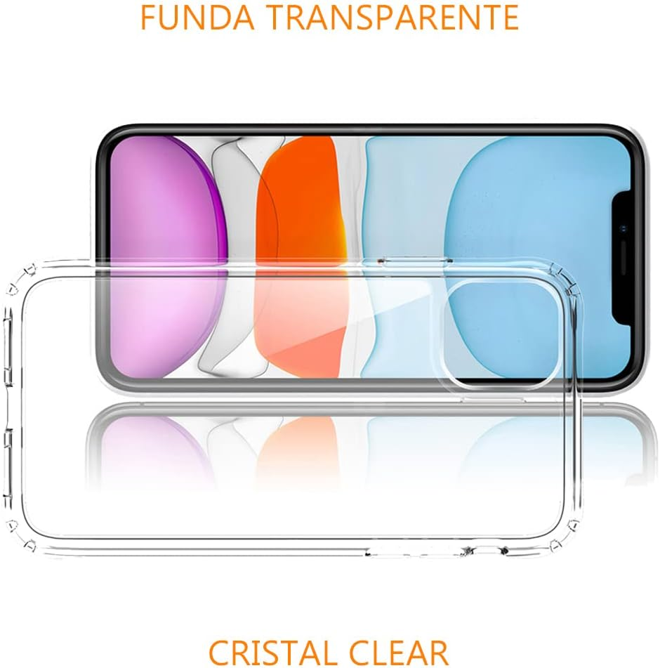 REY - Pack of 3 Transparent Silicone TPU Case for Oppo FIND X2 PRO, Mobile Phone Case Premium Scratch-Resistant TPU Transparent Protective Case, Ultra Thin 0.33 Mm image number 1