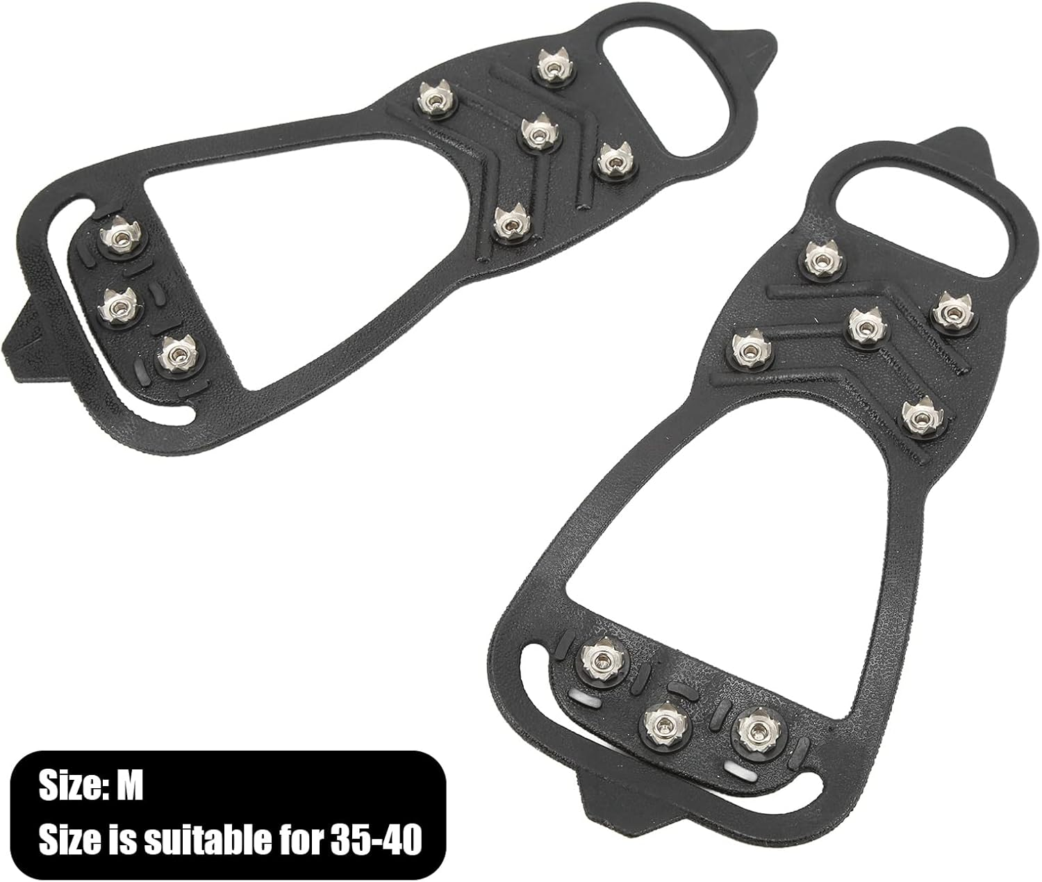 Crampons, anti Slip Foldable Portable Lightweight Ice Shoe Grips for Walking on Snow and Ice image number 2