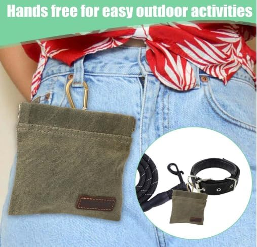 Dog Treat Bags Training Pouch Portable Puppy Dog Training Treat Pouch Auto Closing Pet Snack Reward Pocket Dog Food Dispenser Treat Pouches for Pet Training Travel or Outdoor Use image number 4