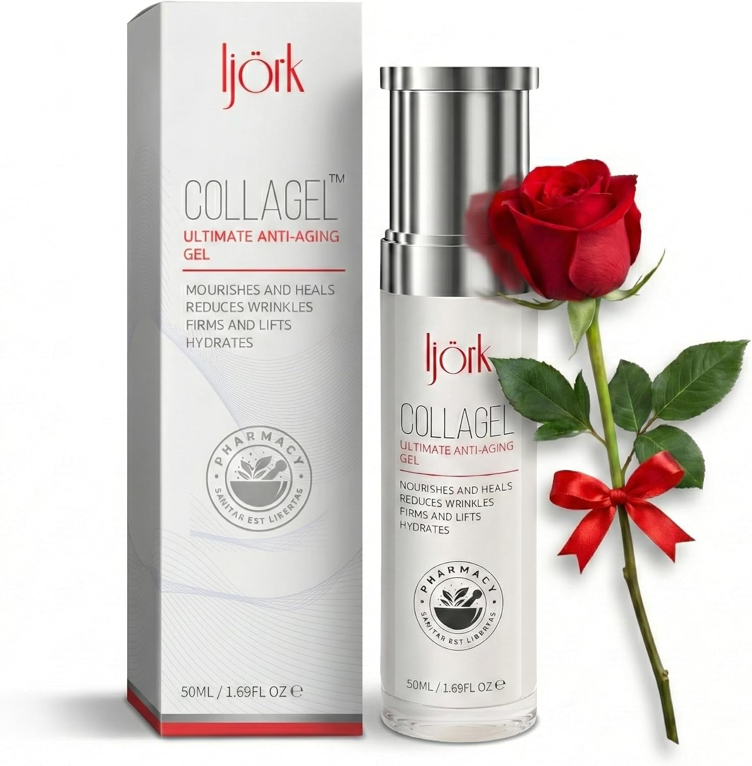 Anti-Aging, anti Wrinkle Skin Firming Gel for Face and Neck | Powered by High Concentration of Niacinamide and Hyaluronic Acid, plus Retinol and Vitamin C. image number 6