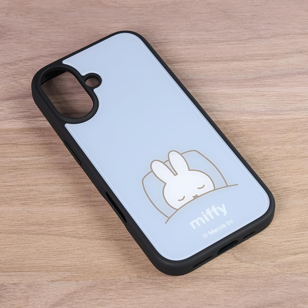 Ingrem Iphone 17 Case, Miffy [Officially Licensed Product] Shock Absorption Bumper Hybrid Case, Easy to Hold, Character White Rabbit, Miffy, Sleeping image number 5