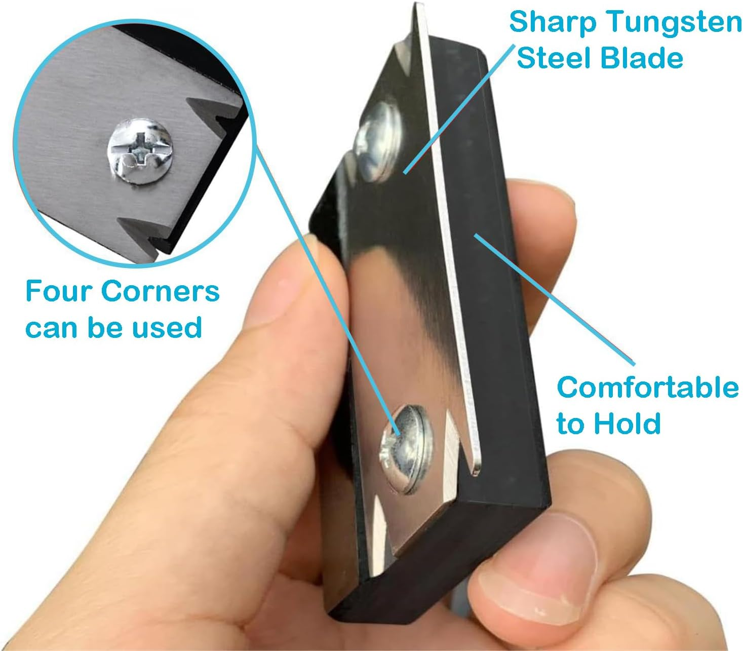 YUENTOEN Woodworking Edge Trimmer, Edge Banding Trimmer with 1Pc Scraper Blade, Wood Edge Trimming Tool for Wood, PVC, ABS