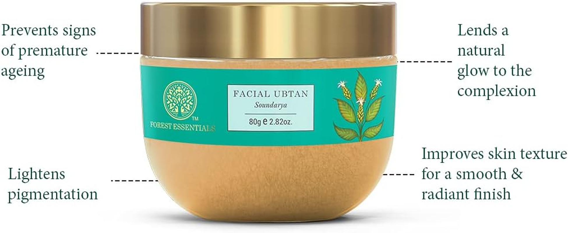 Forest Essentials Facial, Ubtan Soundarya, 80G image number 1