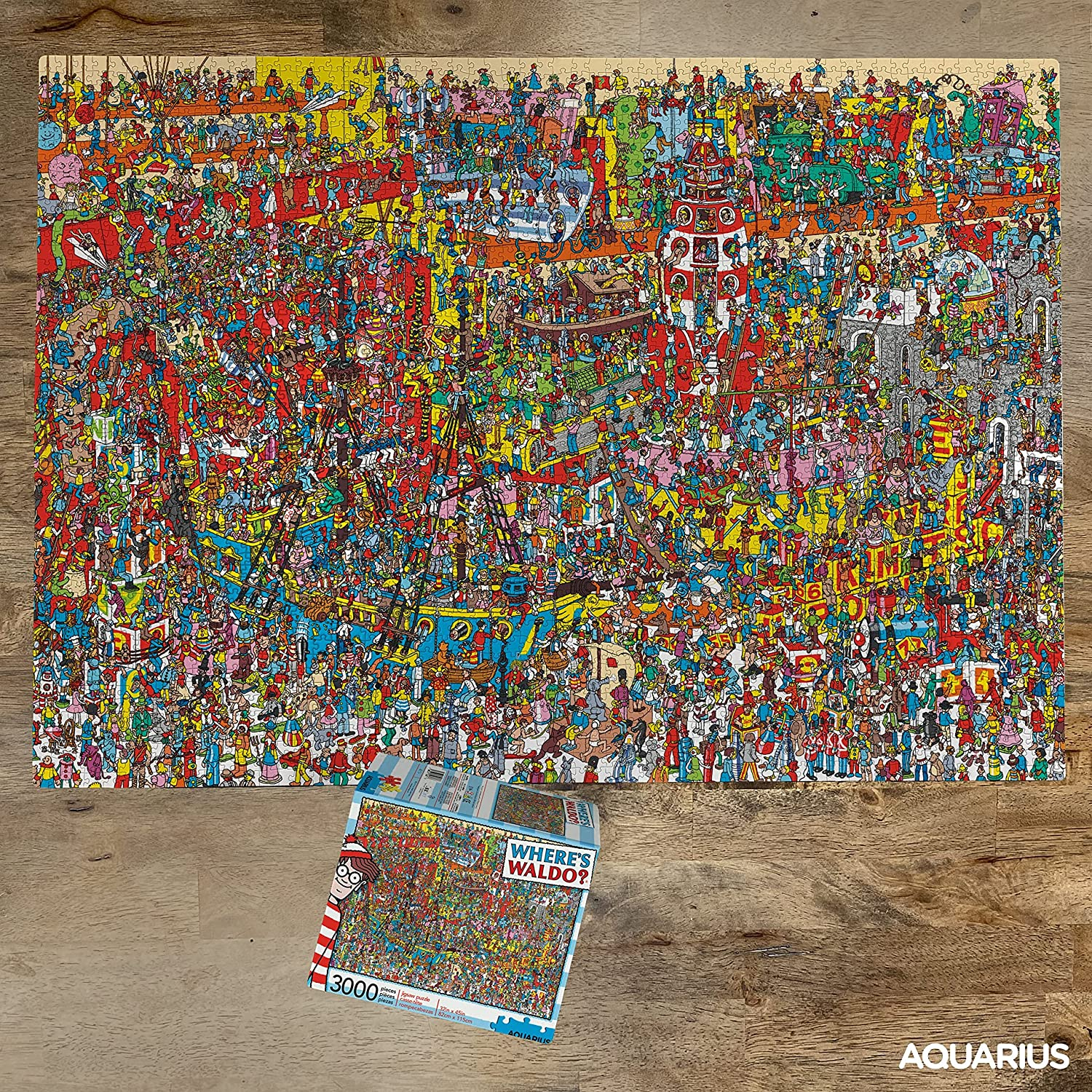 Aquarius 68507 Where'S Waldo 3,000Pc Puzzle image number 3