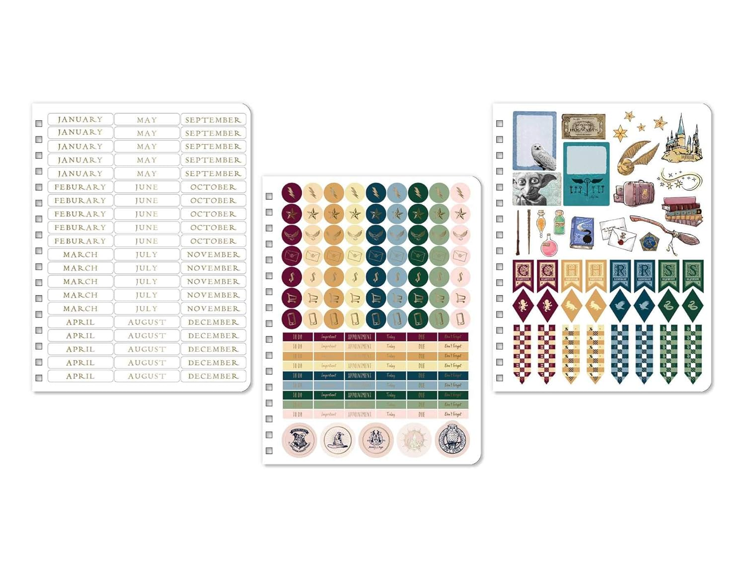 Harry Potter: Hogwarts 12-Month Undated Planner: (Harry Potter School Planner School, Harry Potter Gift, Harry Potter Stationery, Undated Planner) image number 3