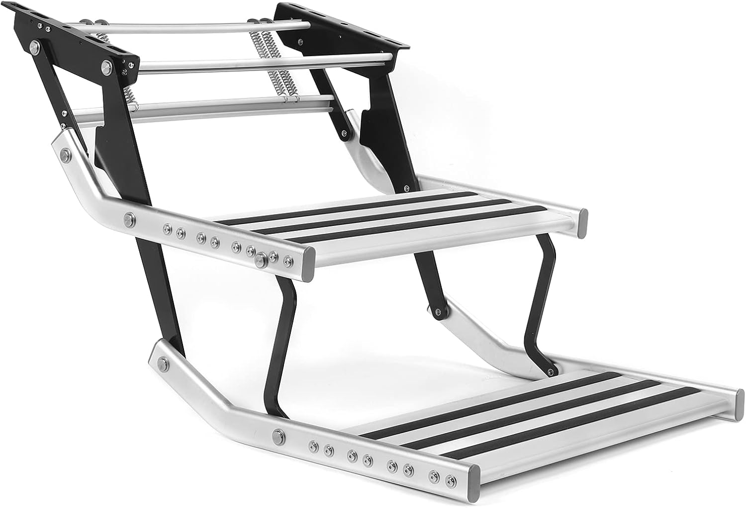 Aluminium Alloy RV Step, Caravan Accessory Fold Out Entry Step Double Steps for Rvs and Motorhomes for RV and Other Modified Vehicles image number 5