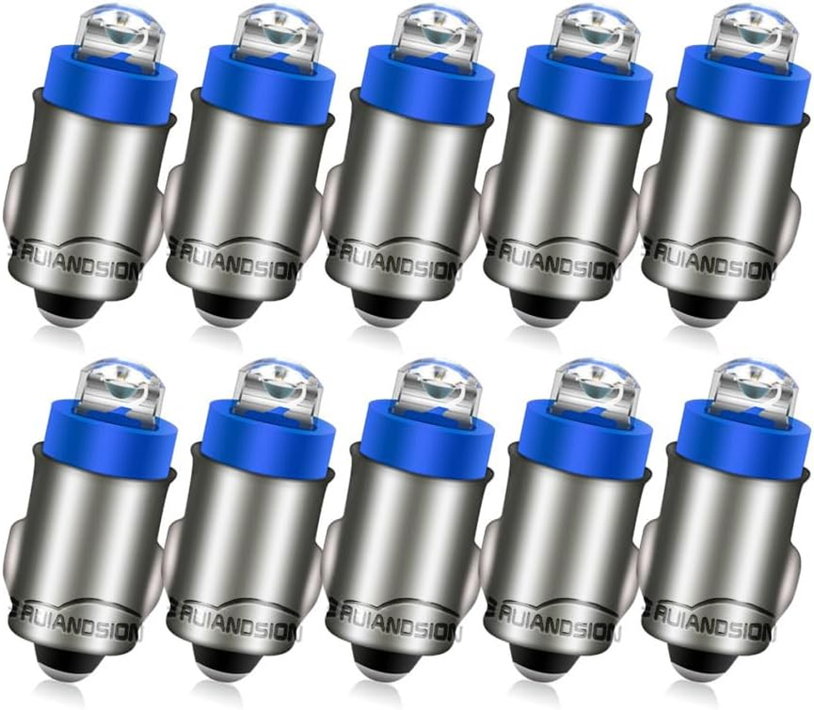 Ruiandsion BA7S Dashboard Light LED Bulbs 12V Green Instrument LED Light ED Interior Bulb Dashboard Indicator Panel Light, Non-Polarity (Pack of 4)