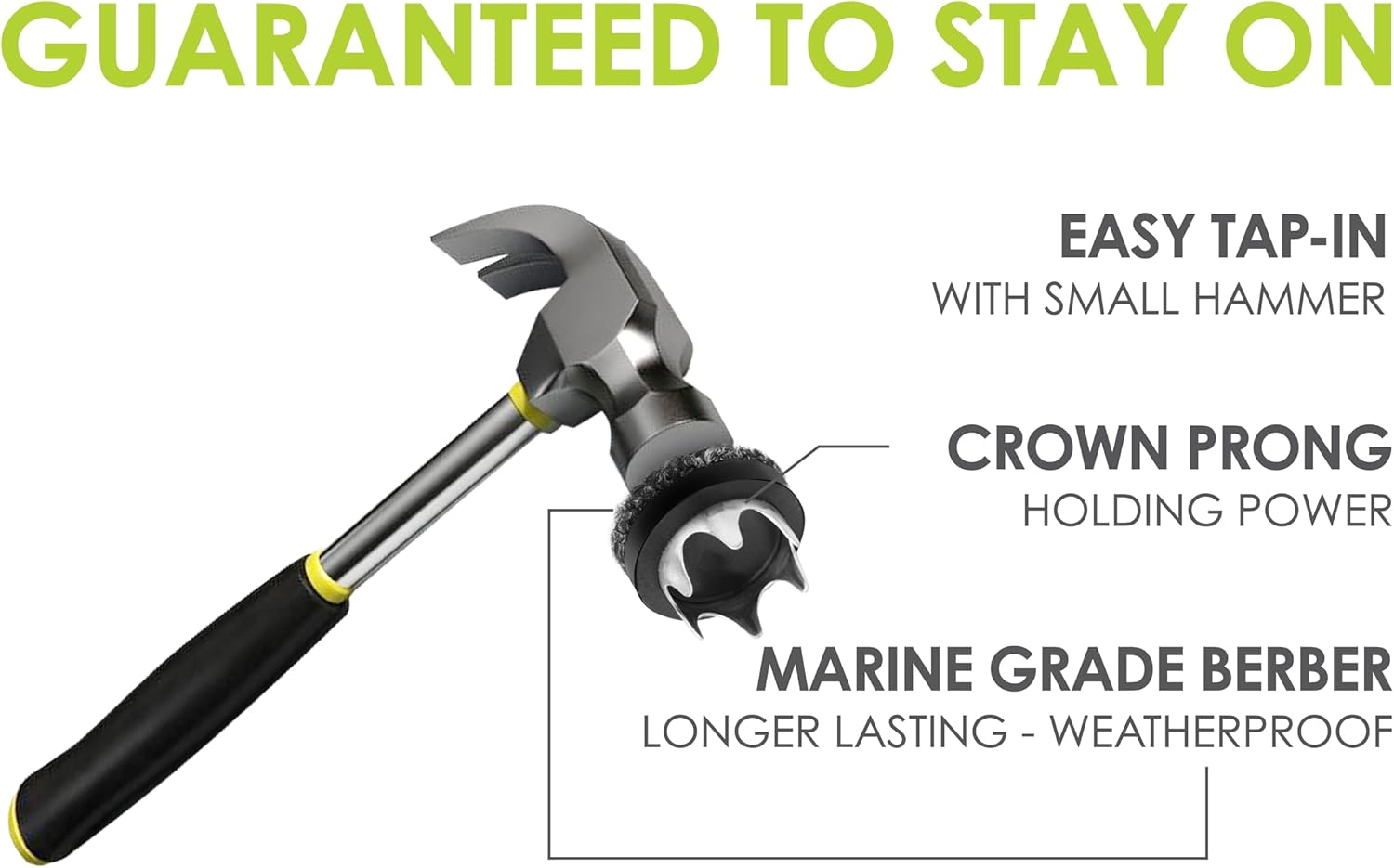 Gorilla Outdoor 25Mm Furniture Feet Floor Protectors/Weatherproof Berber Glides (Set of 8) Tap on Furniture Pads Guaranteed to Stay On, for Outdoor & Indoor Use image number 5