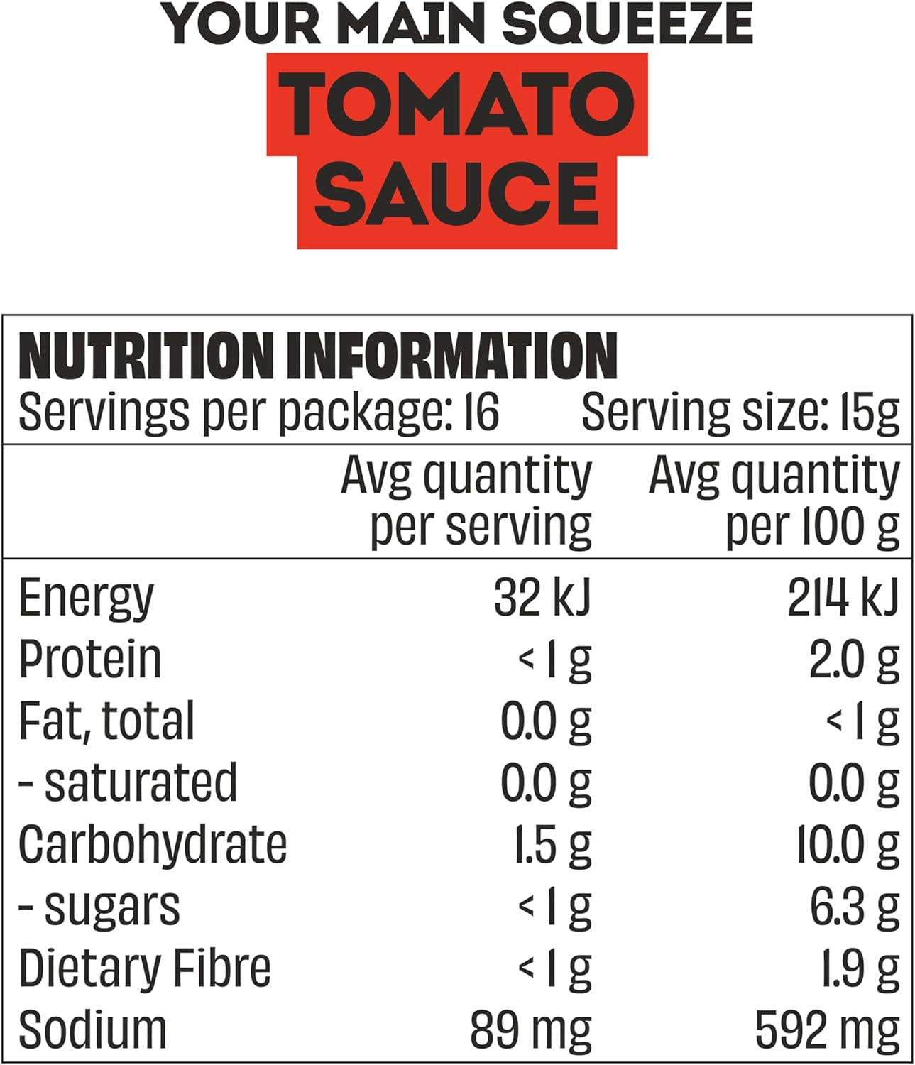 Mingle Seasoning No Nasties Tomato Sauce