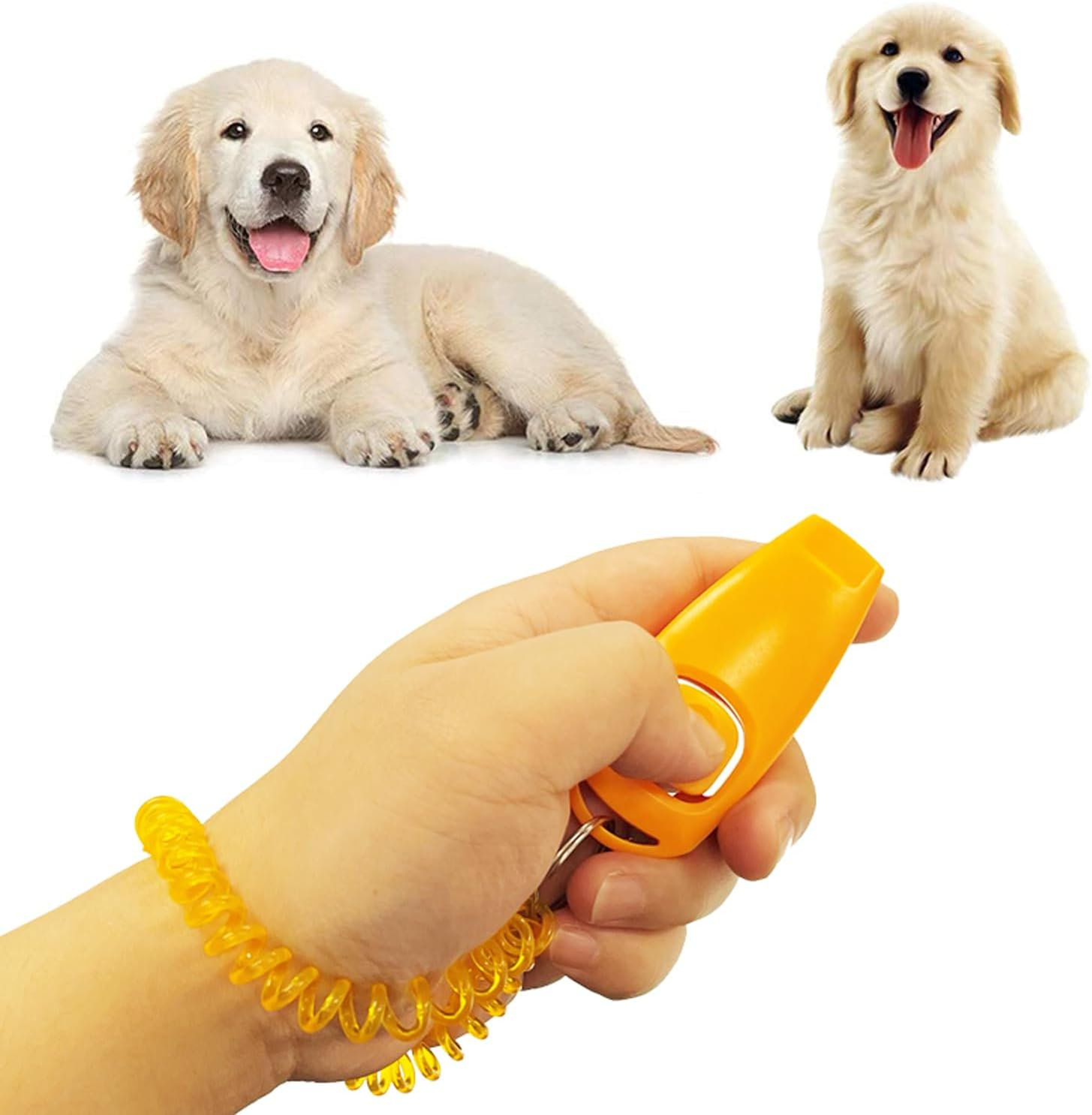 Dog Training Whistle Clicker Combo to Stop Pet Barking Obedience Train (Red) image number 5