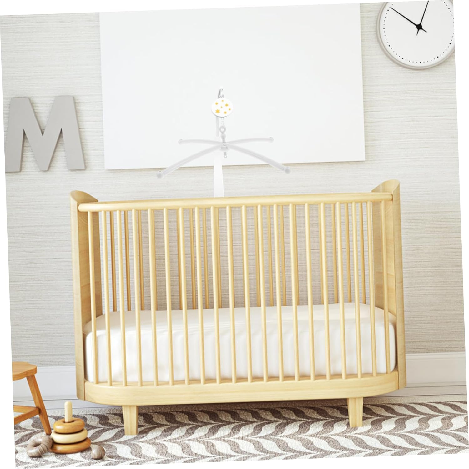 Toddmomy Crib Mobile Stand Bed Bell Holder Crib Bed Toy Bracket Bassinette Toys