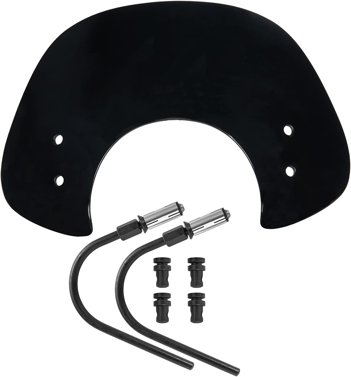 New Scooter Windshield Windscreen Flyscreen Airflow Wind Screen Deflectors Visor for P.Iaggio GTS125 GTS 125 GTS250 GTS 250 GTS300 GTS 300 All Year Sport Bikes Wind Shield Parts (Smoke) image number 4