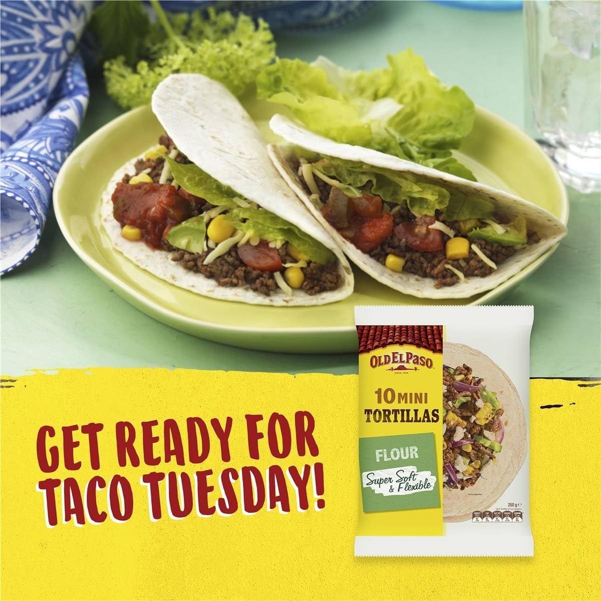 Old El Paso 10 Mini Taco Tortillas 250 G image number 3