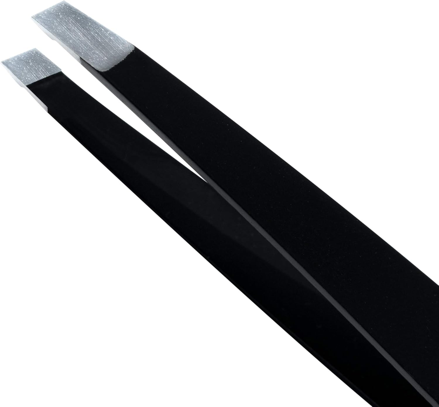 TRIXES Tweezers - Slant Tip - Stainless Steel - Matte Black image number 3