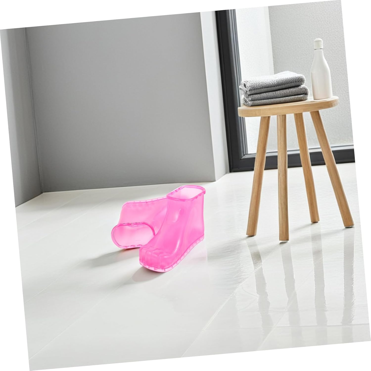 BELLIFFY Foot Bath Shoes Massage Scrubber Comfortable Slippers for Bathroom Use image number 3