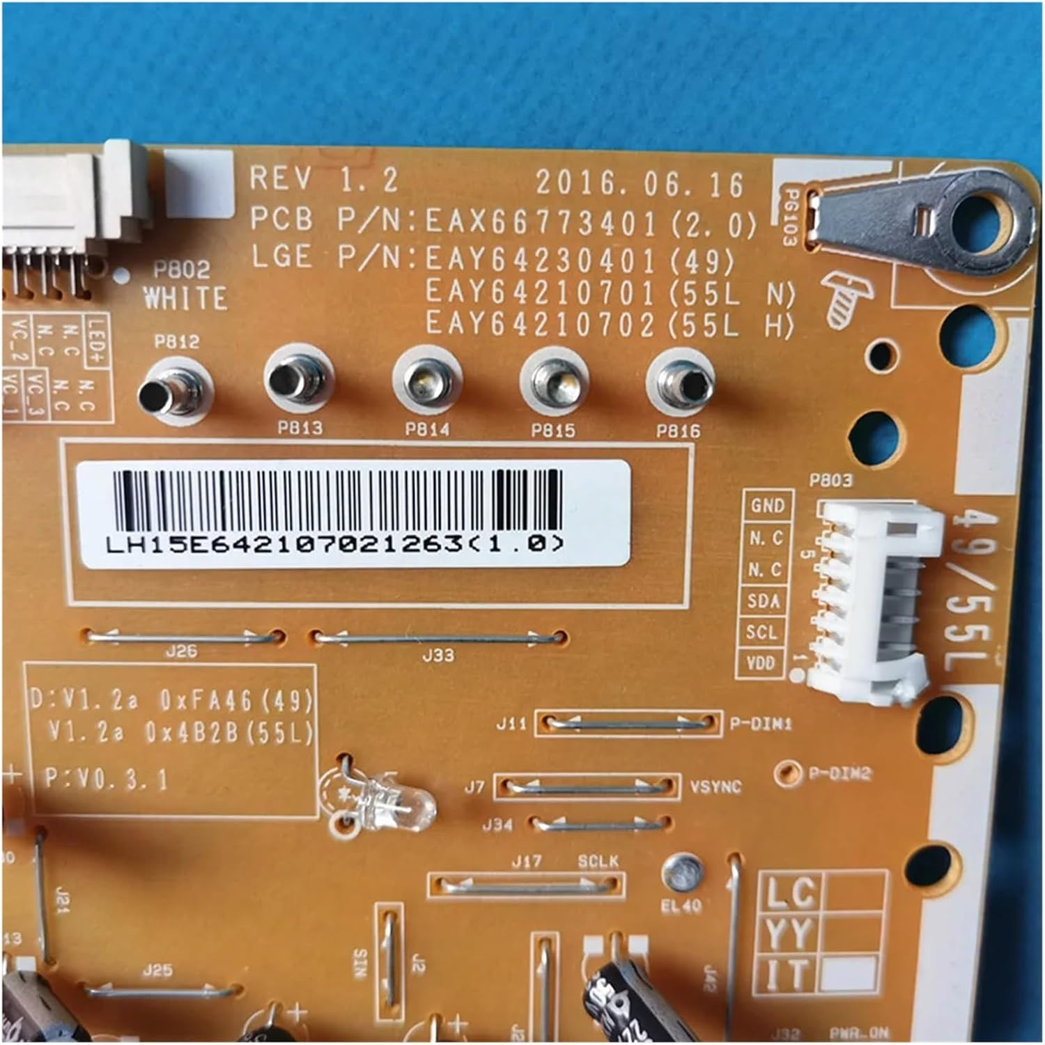 Replacement TV Power Strip, Compatible for LG, TV 55UH6500-CB 55UH661V-ZF 49UH6500-C EAX66773401 (2.0) EAY64210701 LGP55L-16UL6 CCP-3400ST Replacement Part image number 3