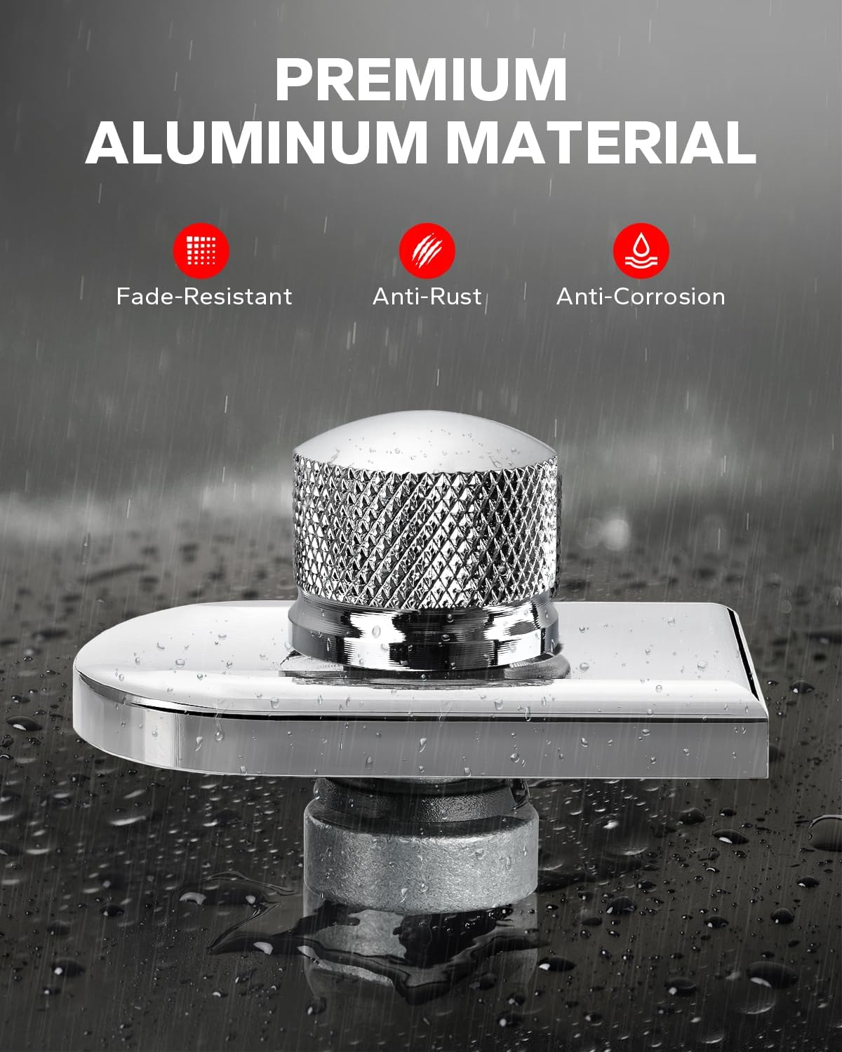 Amazicha Chrome Stainless Steel Seat Bolt Nut Tab Screw Mount Knob Cover Compatible for Harley Davidson Sportster Softail Touring Dyna 1997-2024 image number 6