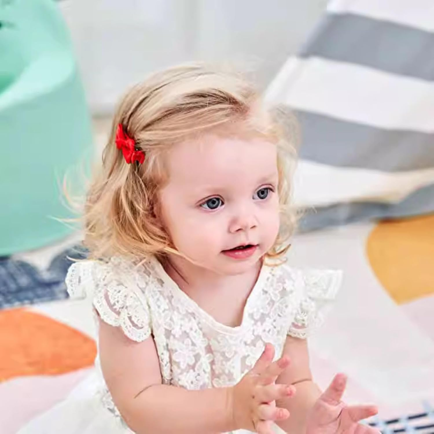 JOVALA 40Pcs Baby Girls Hair Bows Alligator Clips Grosgrain Ribbon 2'' Girls Bows Clips Barrettes Hair Accessories for Infants Baby Toddlers Kids Teens image number 4