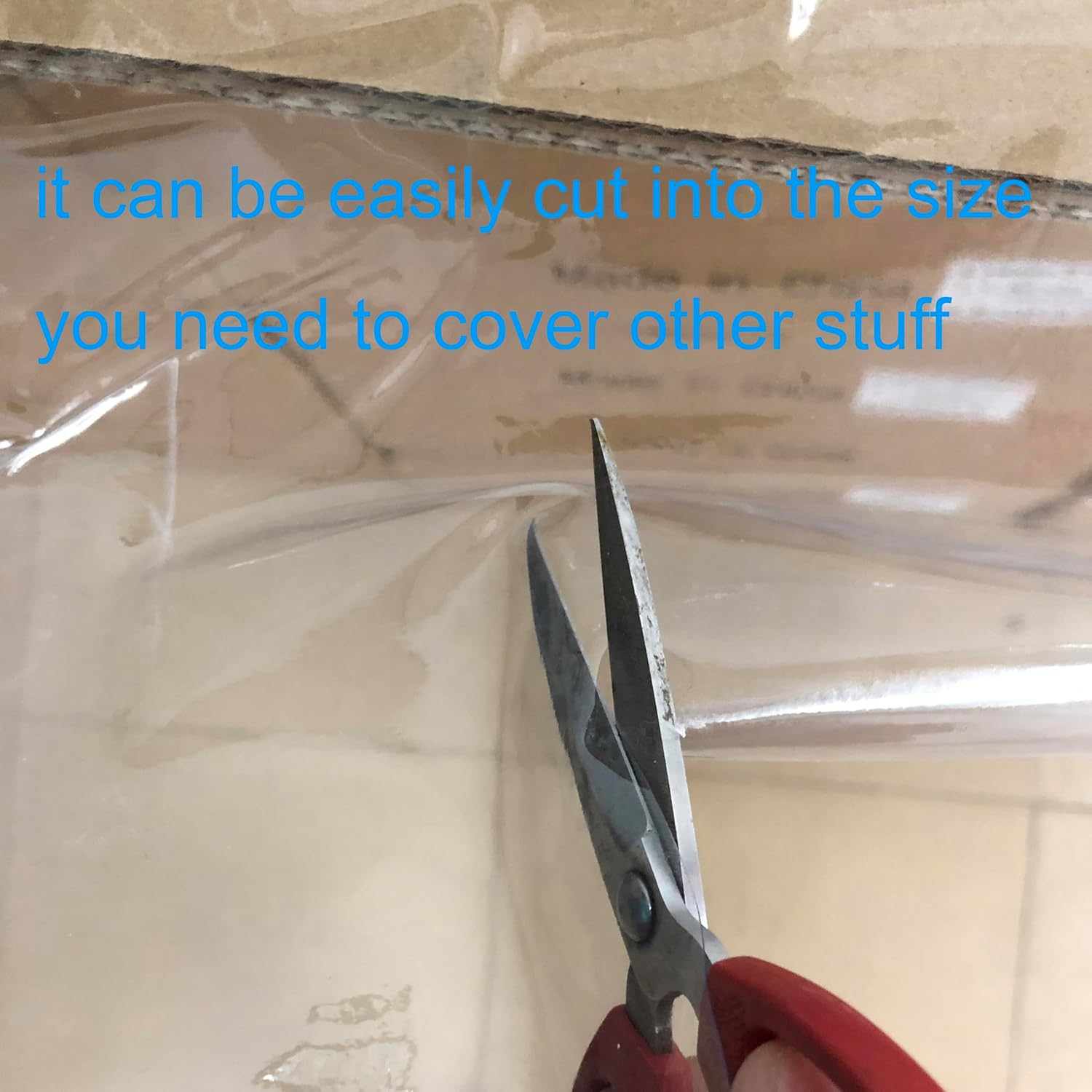 Clear Vinyl Tablecloth Protector Waterproof/Oil-Proof Rectangle Plastic Transparent Sheet Table Cover 54X102 Inch image number 4