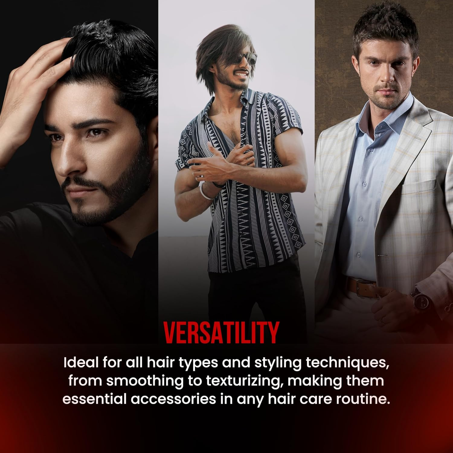 The Shave Factory Hair Comb Series - Barber Comb, Styling Comb, Hair Cutting Comb, Parting Comb, Hair Combs, Wide Tooth Comb, Wide Comb (058) image number 5