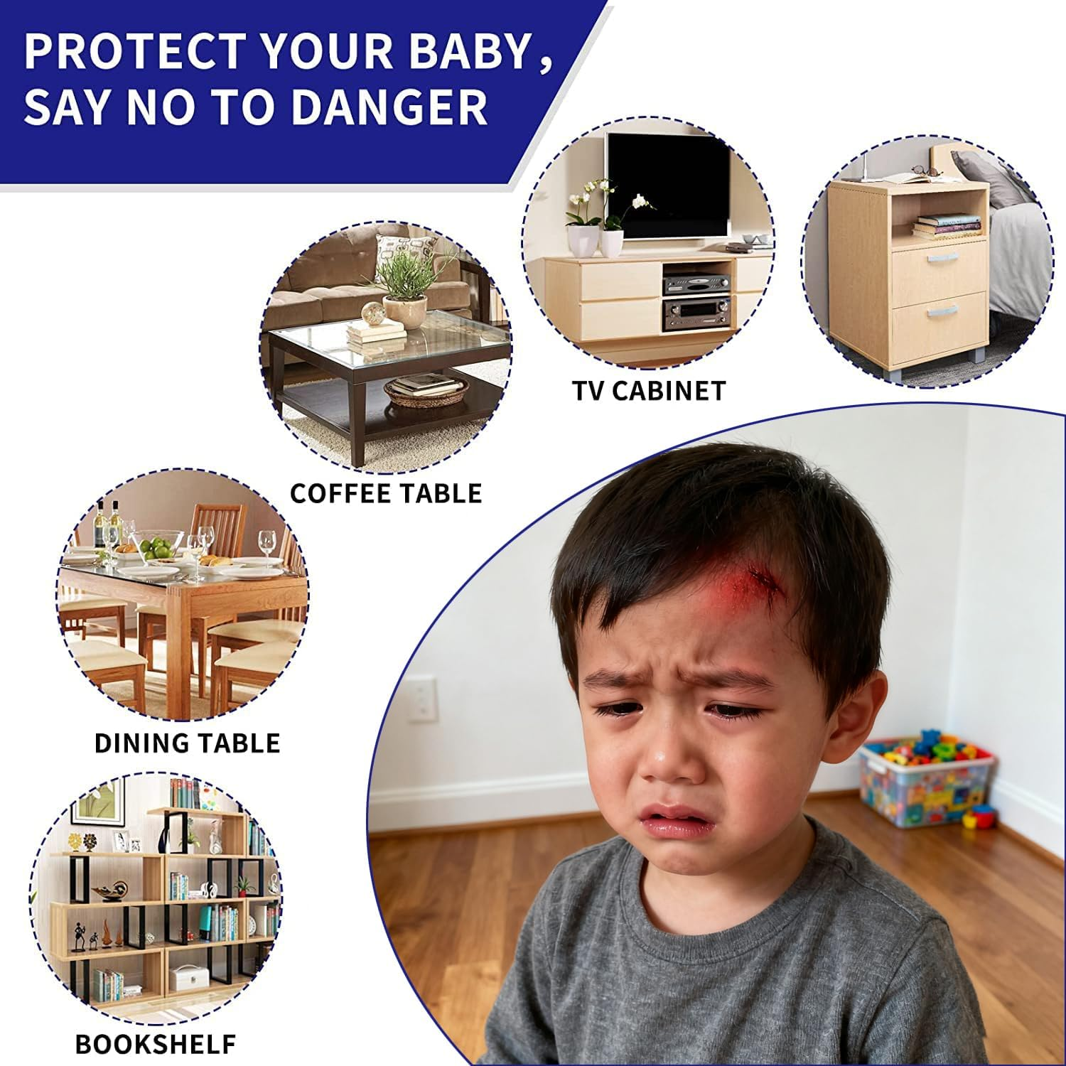 32 Pack Clear Corner Protector, Corner Protectors,Furniture Corner & Edge Safety Bumpers,Table Corner Protectors,12 round 12 L-Shaped,Cover Sharp Furniture Edges and Table Corners image number 5