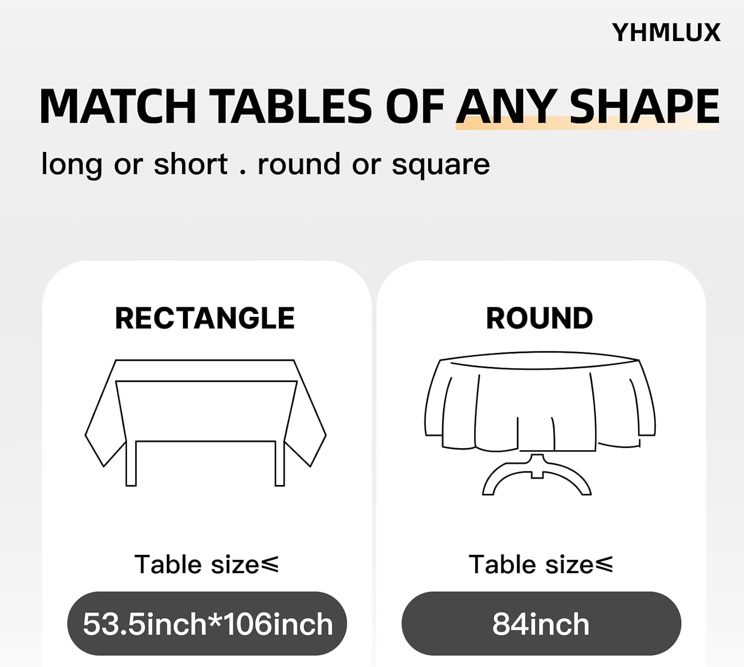 12 Pack Disposable Table Cloth, 137X 274Cm(54 X 108 Inch) Table Cloths for Parties, Black Plastic Table Cover, Decorative Tablecloths Suitable for Rectangular Tables, Leakproof & Sturdy, Black image number 5