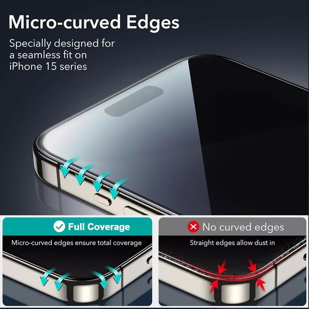 STEXX 2Pack Anti-Spy Privacy Screen Protector for Iphone 13/13PRO/14 with Easy Installation Tool, Case Friendly image number 1