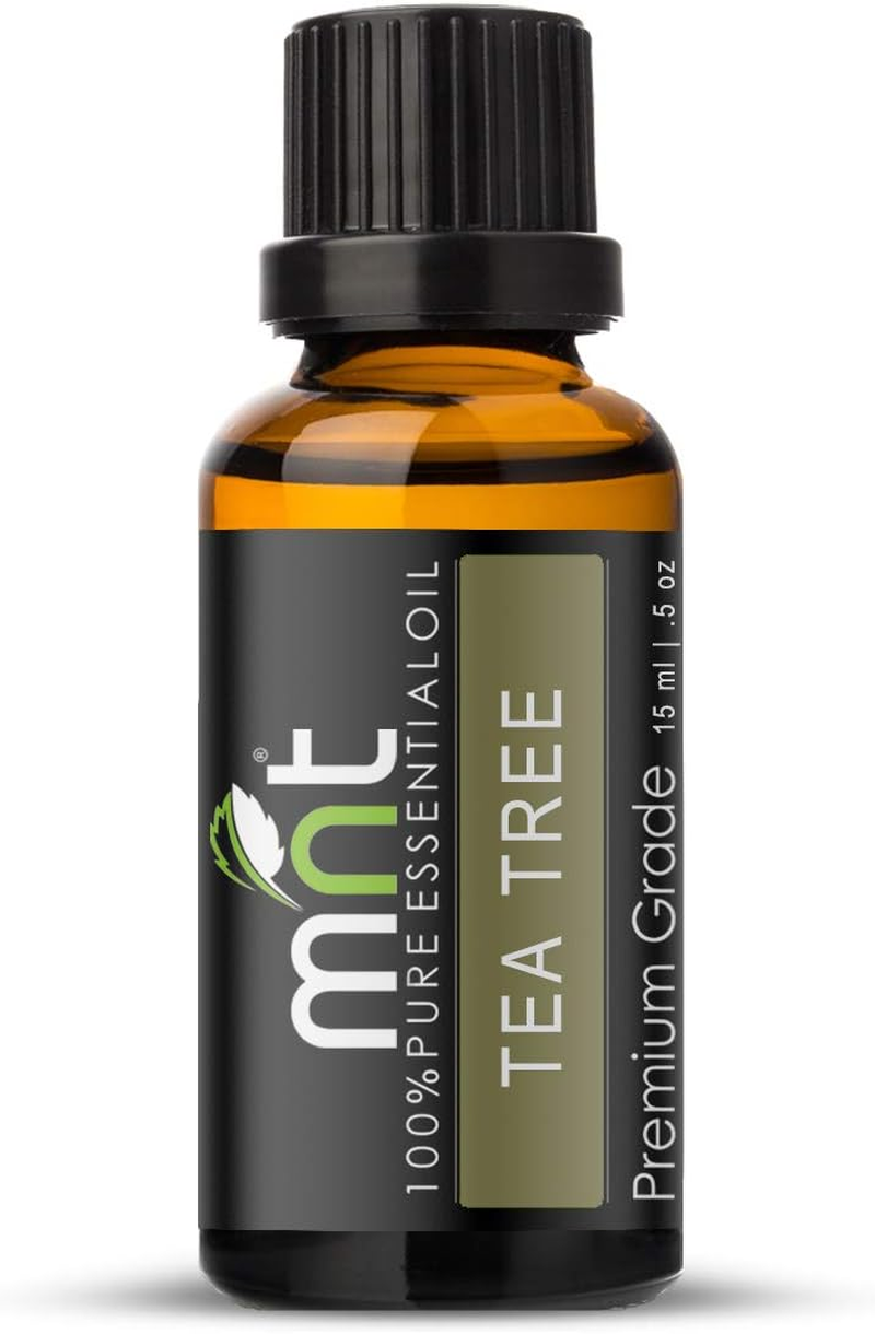 MNT Combo of Tea Tree Oil and Almond Oil for Hair Growth, Skin Care (Each 15ML) - 100% Pure Natural Oil