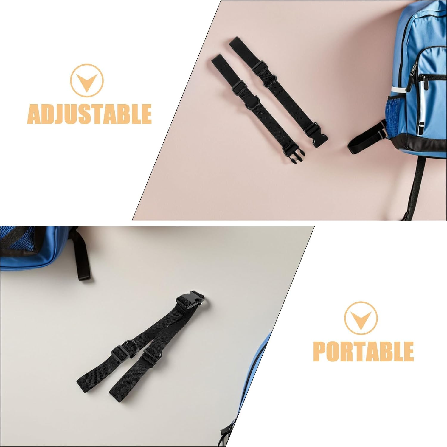 UPKOCH 5Pcs Luggage Straps for Suitcases: Multifunctional Buckle Retaining Clips - Binding Straps for Suitcases Luggage Tents Mountaineering image number 4