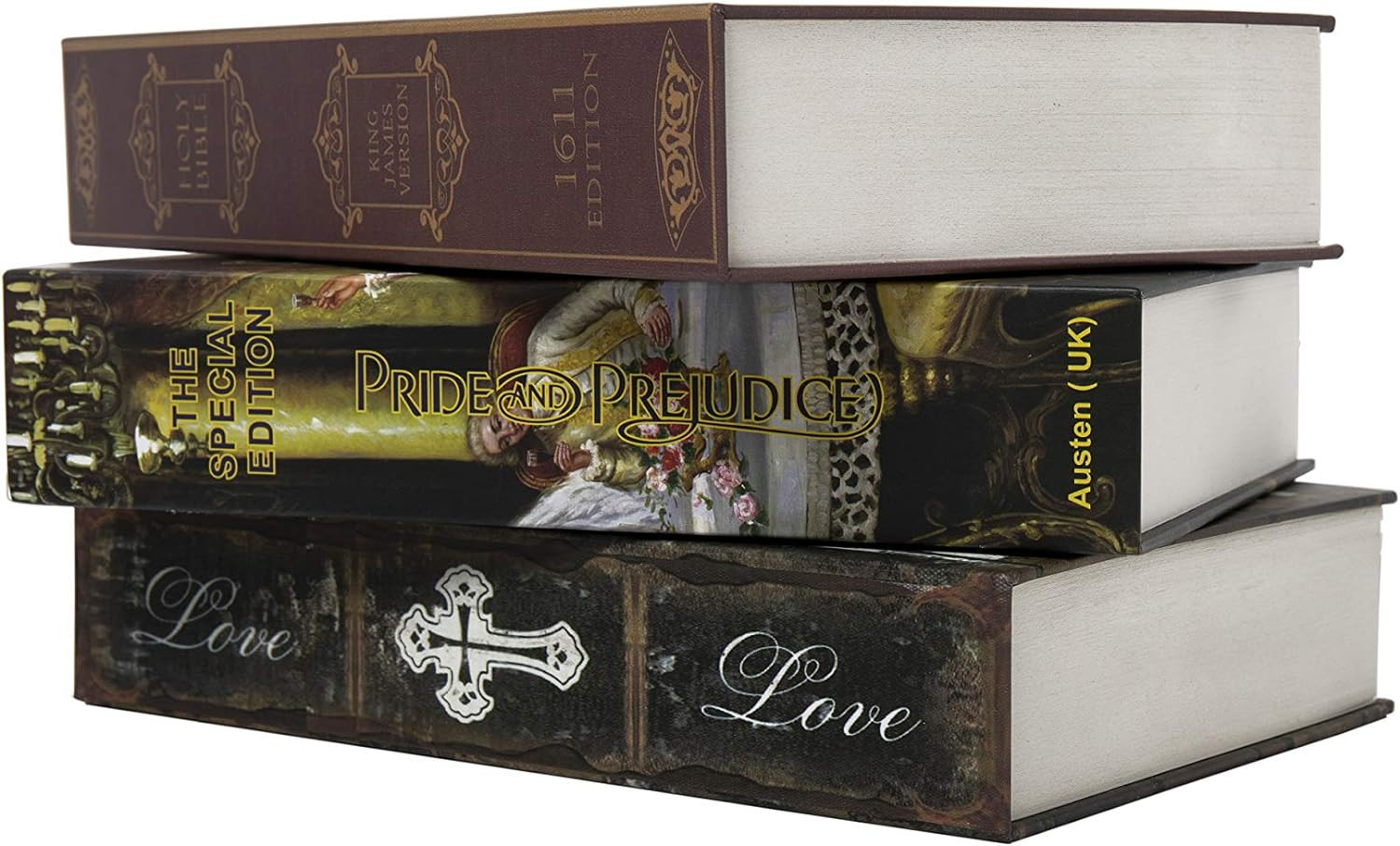 Real Paper Diversion Book Safe Storage Box, Dictionary Secret Safe with Code Lock/Key, Flip Book Hidden Safe (M Key, Black Dictionary) image number 2