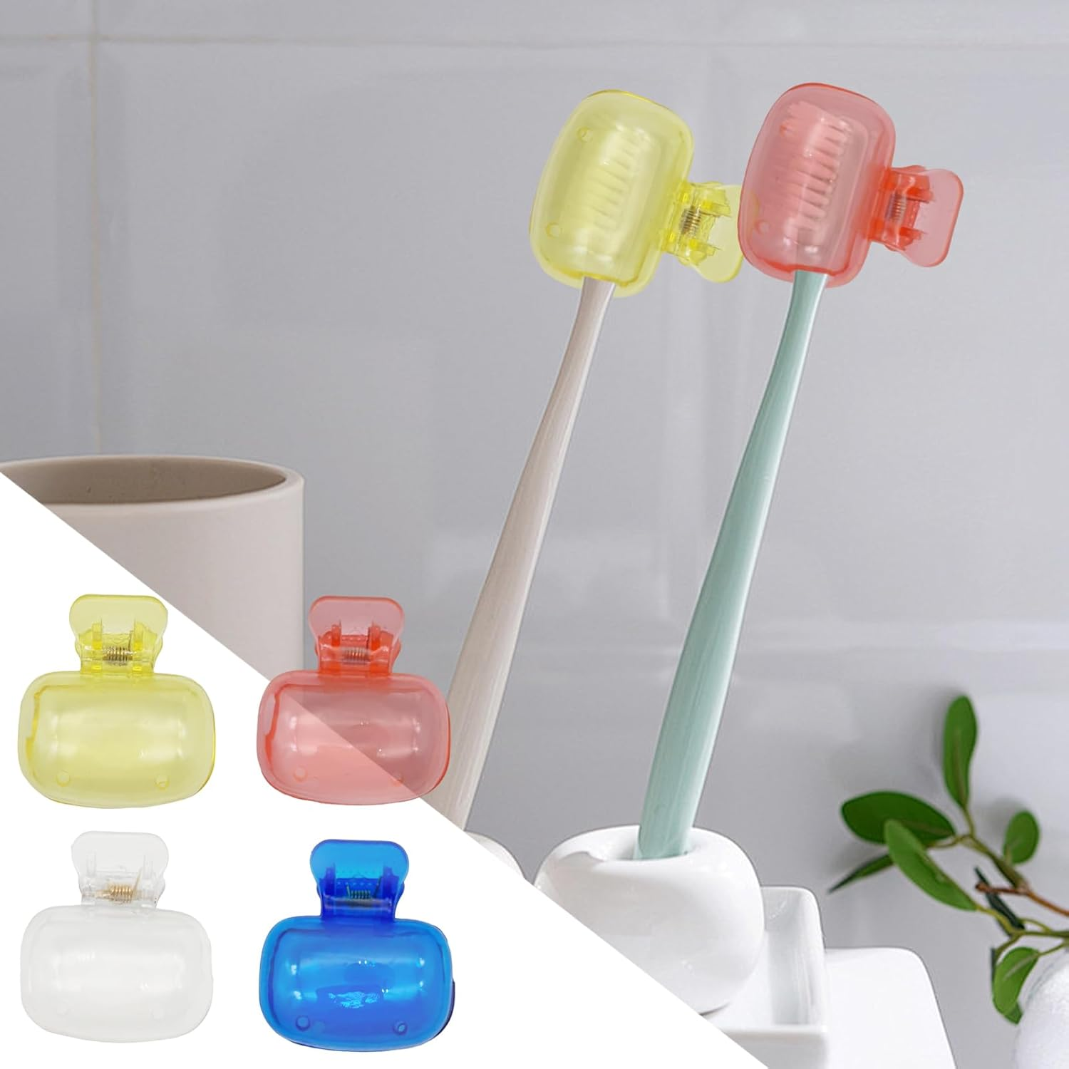 Toothbrush Caps, Toothbrush Head Pod Case | Portable Holder Container Clips for Adults Kids Dorm Household Camping Business Travel School image number 6