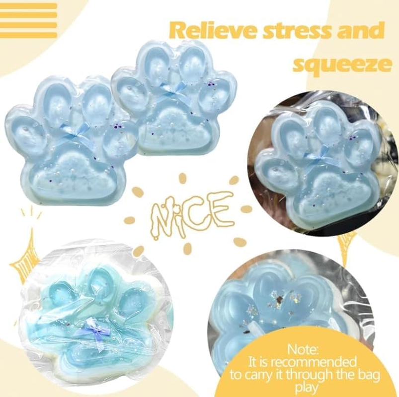 RUOXGZP Taba Giant Paw Squishy for Kids Adults, Big Furry Cat Paw Squishy Toys for Stress Relief, Super Soft Squeeze Fidget Toys image number 5