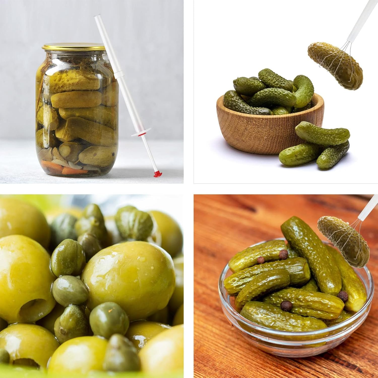 4Pcs Pickle Picker, Deluxe Pickle Grabber Tool with Stainless Steel Claws, Olive Pepper Grabber for Kitchen Restaurant Food, Rust Resistant, Kitchen Gadget image number 5